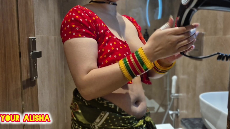 Your Alisha: Found Bhabhi Naked in the Washroom and Fucks Her