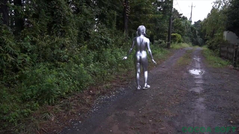 Cocoa Soft: I painted the whole body silver with spray