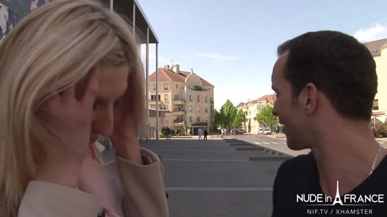 Nude in France: Stunning French blonde sucking outdoor before getting sodomized and facialized...