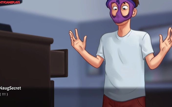 Naughty gameplays: Milf casera lo atrapó masturbándose con sus bragas, milf lo...