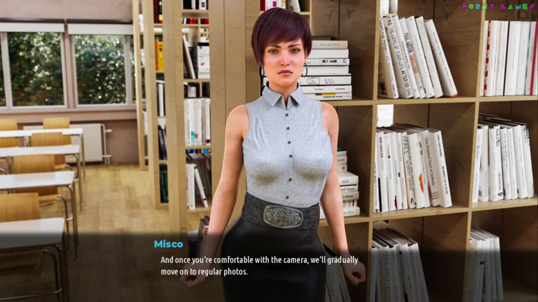 Porny Games: MILFs of Sunville by L7team - Sexy Teacher Has a Library...