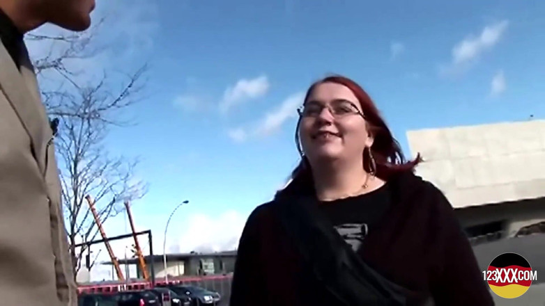 123XXX - Fucked Amateurs in Germany!: Chubby Redhead Takes a Hard Dick Outdoors