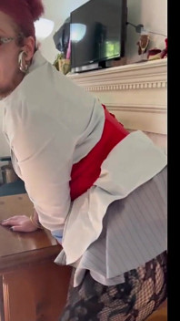 Boss's Pervers Fantasy: Sexig Sekreterare Trans Findom Ass Dyrkan