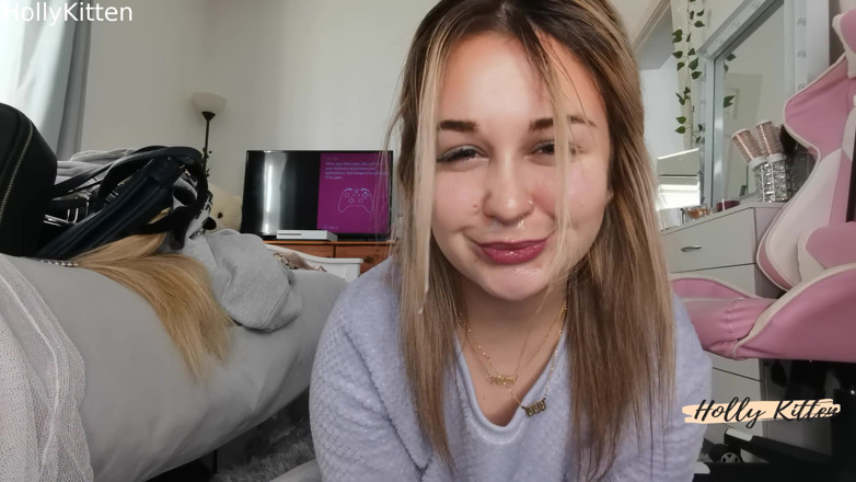 Holly Kitten: Holly kittenn joi đếm ngược nói chuyện tục tĩu bắn tinh