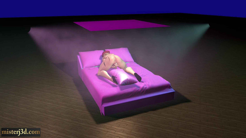 Misterj 3d Studio: キャミィは寝室での孤独を楽しんでいます