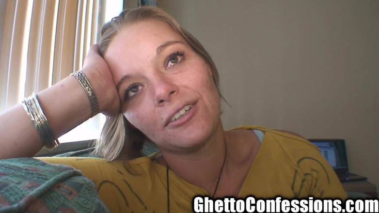 Ghetto Confessions: Šťastná Kočka Ghetto Woods Děvka Pěkně Saje Ptáka!