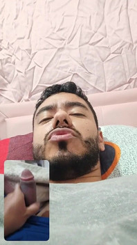 Man Masturbating in His Bed