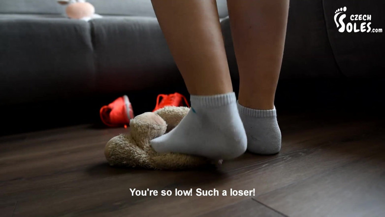Czech Soles - foot fetish content: Daniela's stomping tedy bear rampage!