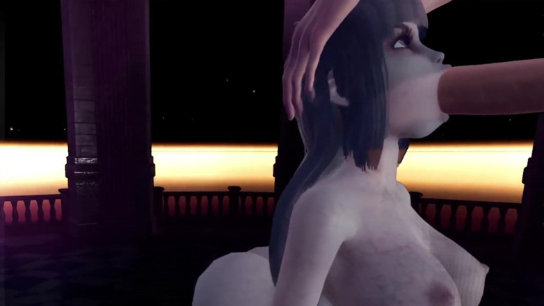 Wraith ward: Chica fantasma con garganta profunda | 3D porno