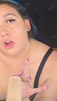 Restrained CBT Nail Worshipping Hand Job Ending in CEI