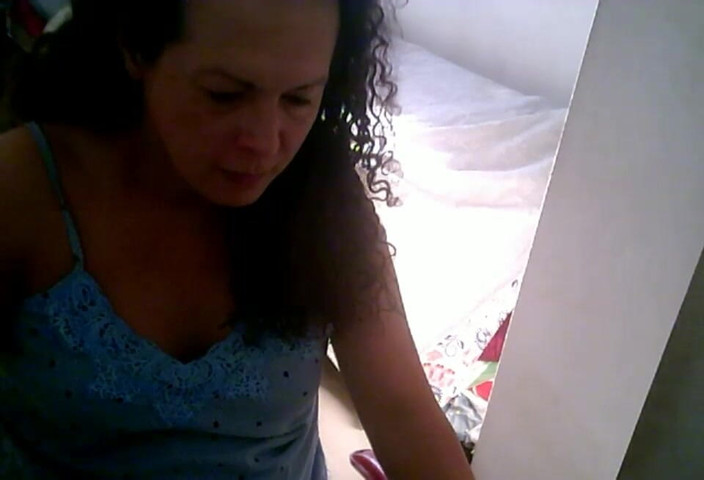 Nikki Montero: Bel vestito blu che mi piaceva mostrare sulla mia webcam!