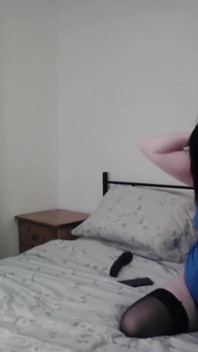 Wife on Cam in Stewardess Costume