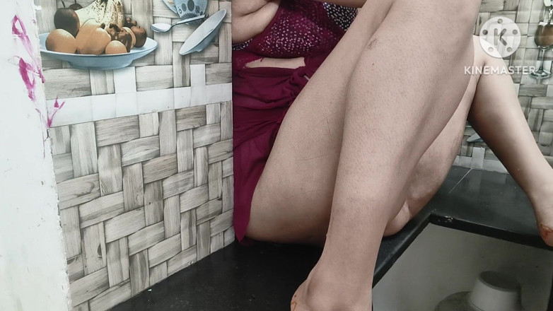 Latifah1234: Kuchnia Hardcore Sex Desi Style Indyjski Duży Tyłek