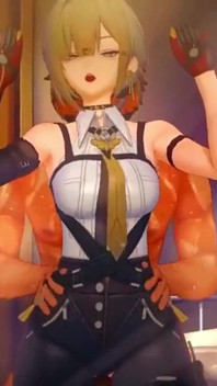 Zenless zone zero - azgın Evelyn derin bir dölleme yaparken her yere fışkırtıyor - 3 boyutlu hentai animasyonları