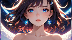 LustRender: Voidgazer：一个有着闪闪发光的宇宙雀斑的美丽年轻女人