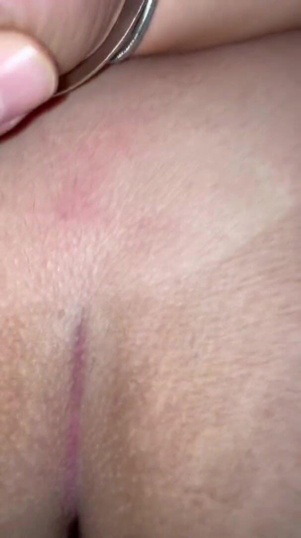 Filthy British Couple: British BBW amateur slutwife handcuffed talking dirty &amp; creampied