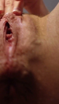 Fingering and Rubbing My Big Labia Pussy Closeup