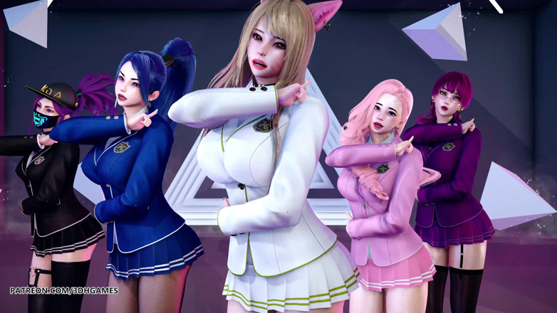 3D-Hentai Games: [MMD] STAYC - RAN2U Ahri Akali Kaisa evelynn Seraphine heißer striptease,...