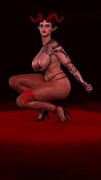 Model Succubus 3D Menari Untuk Anda
