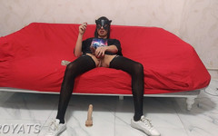 Smoking and Cum in Black Pantyhose and Sneakers thumbnail