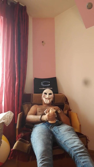 SingerMask: Masturbando o brinquedo da buceta e calcinha molhada