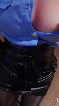 A Lecherous Boss Trains a Lusty, 19-year-old Secretary-dressed in Cosplay, Stockings, and High Heels-in Sexual Submission