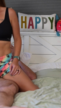 Stephanie -klass har passionerad sex med sin man - shorts på, värme dök upp