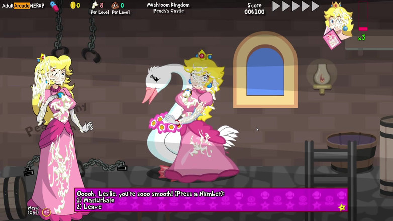 LewdArcade: Mario está desaparecido! - Super Mario Parody - jogo pornô [parte 03] Princess Peach...