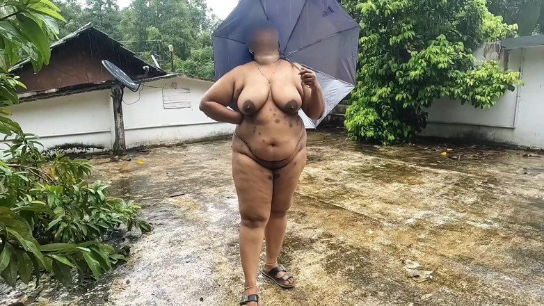 Anne Ipe: Beautiful Chubby Girls Getting Naked in Rain Outdoor. Big Boobs...