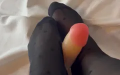 Nylon Foot Job
