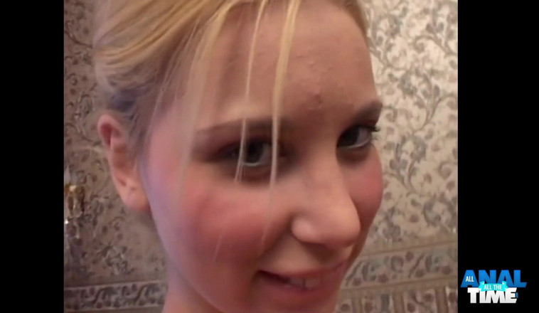All Anal All the Time: Hot blonde Luba gets her ass drilled hard!