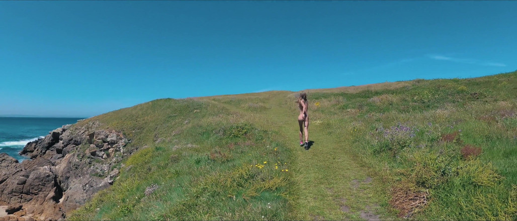 Sasha Bikeyeva: Outdoor blowjob. Nudist girl loves to suck cock. Outdoor amateur
