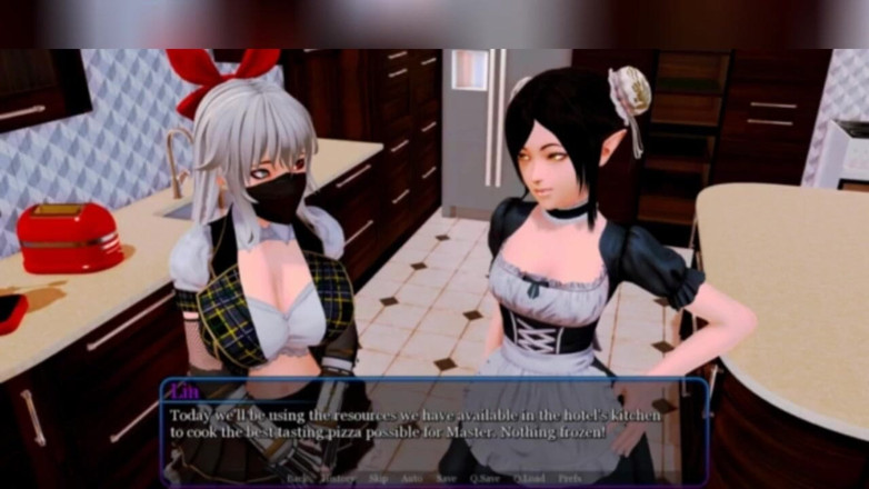 3DXXXTEEN2 Cartoon: Threesome with an elf and a robot. 3D porn cartoon sex