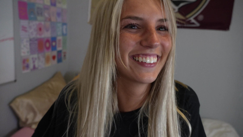 Ambie Bambii: My First Blowjob in My College Dorm!!
