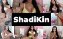 ShadiKin studio: Красотка-транс Shadi Kin качает сладкое розовое нижнее белье в ее комнате