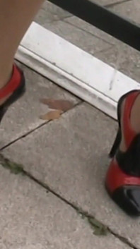 From Top to Bottom with My Pretty Black and Red Shoes