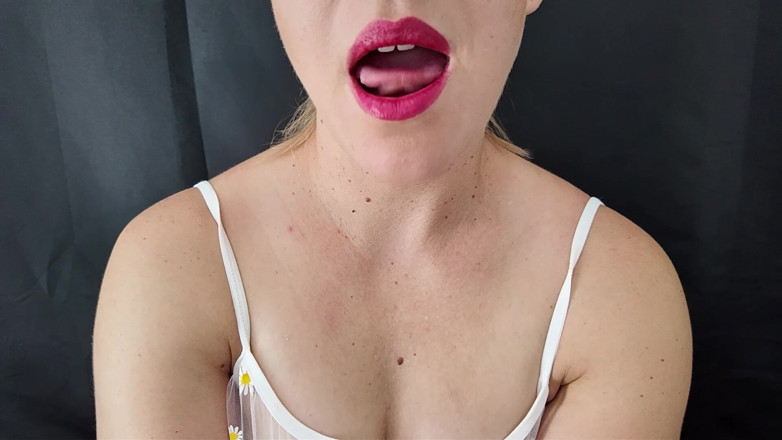 Stacey Reid: Red Lips Blowjob JOI Cum Countdown From 60