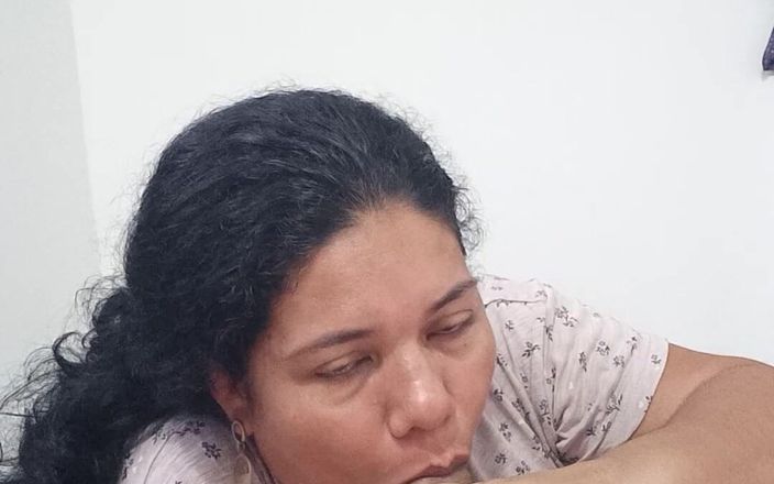 Valkyrieandluigy: Beautiful Horny Neighbor Deepthroat Latina