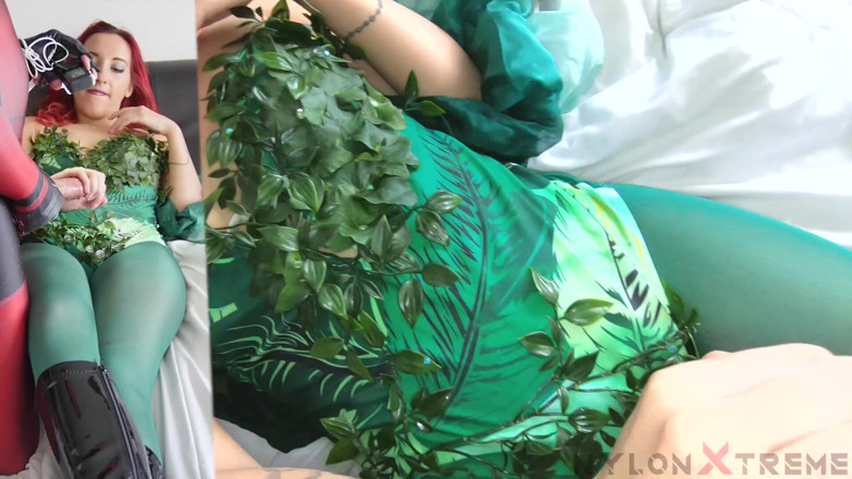 Nylon Xtreme: Anais Latour - नायलॉन ग्रीन पेंटीहोज वाली ज़हरीली आइवी की चुदाई