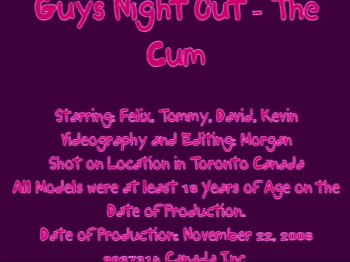 The Great Canadian Male: Guys Night Out - A porra