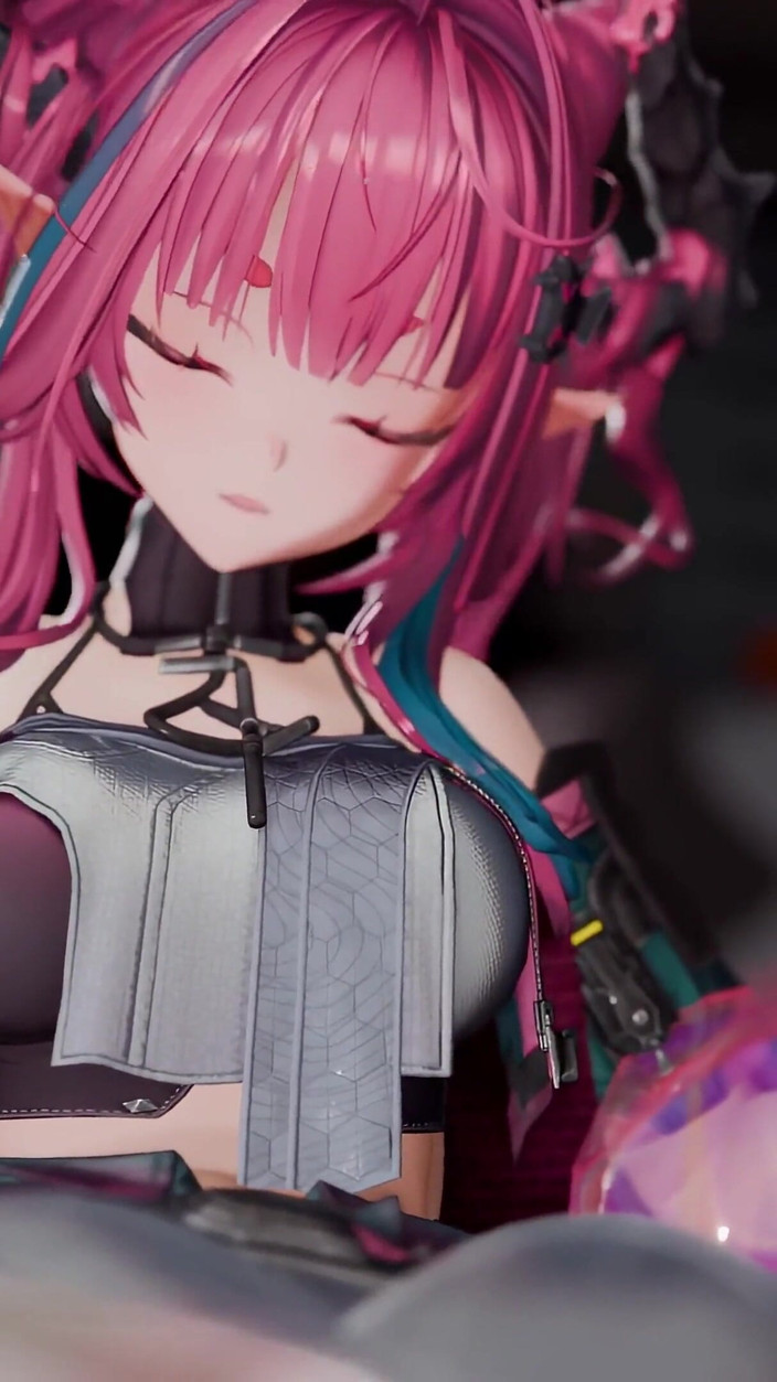 NSFWOtaku: Arknights Endfield - melancap miang Yvonne - Animasi Hentai 3D