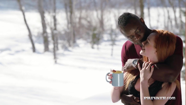 Private.com: Clea Gaultier enjoys his first anal session in the snowy...