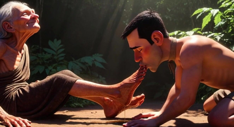 YOUR BEST FANTASY: Submissive Man Serving Elderly Womens Feet in Nursing Home