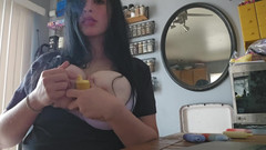 LEXI AND DAN: Perfektní tmavovlasá velká prsa náctiletá děvka dostane nedbalý výstřik do...