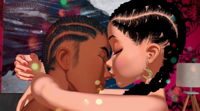 Back Alley Toonz: Ebenholz's großer schwarzer arsch D24 dreier