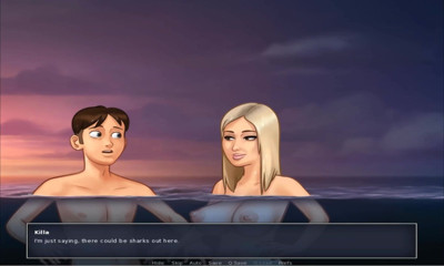 Cartoon Play: Summertime Saga part 285 - seks panas pada kapal layar ayah tiri