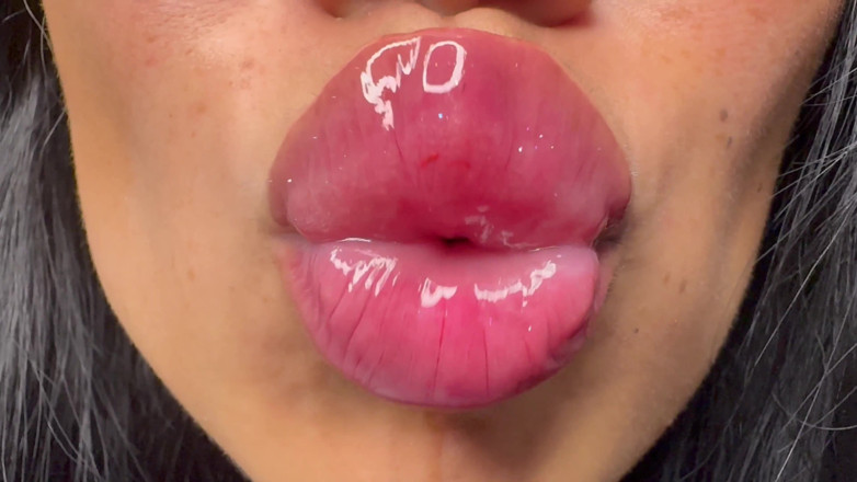 Asmr_mouth: Cumropes putih sebagai My Lipgloss