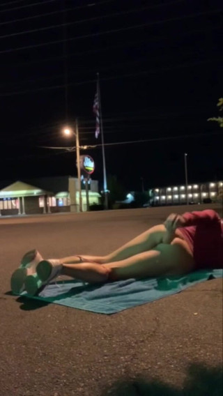 CindieLove: Wild risky outdoor anal dildo sexy sissy exhibitionist