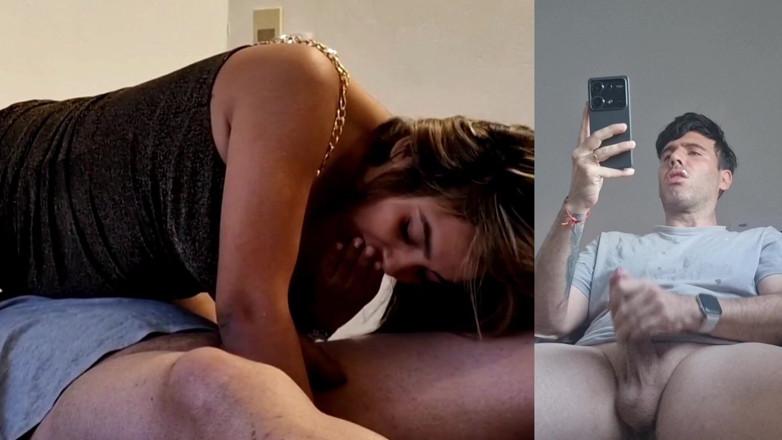 Latinascachondas: Erkek arkadaşım başka bir penis daha emdiğimi görüyor