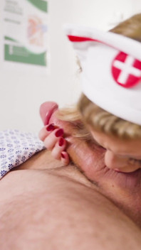 Naughty Nurse Andie Anderson Takes Care of G.i. Joey's Every Need